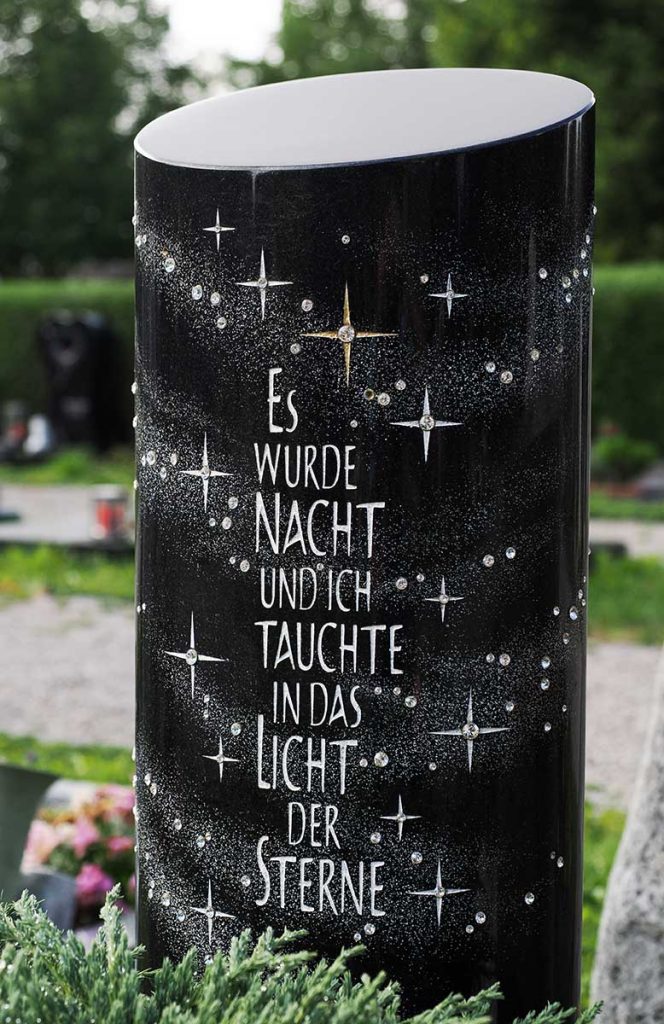 Grabsteinmotiv Sterne